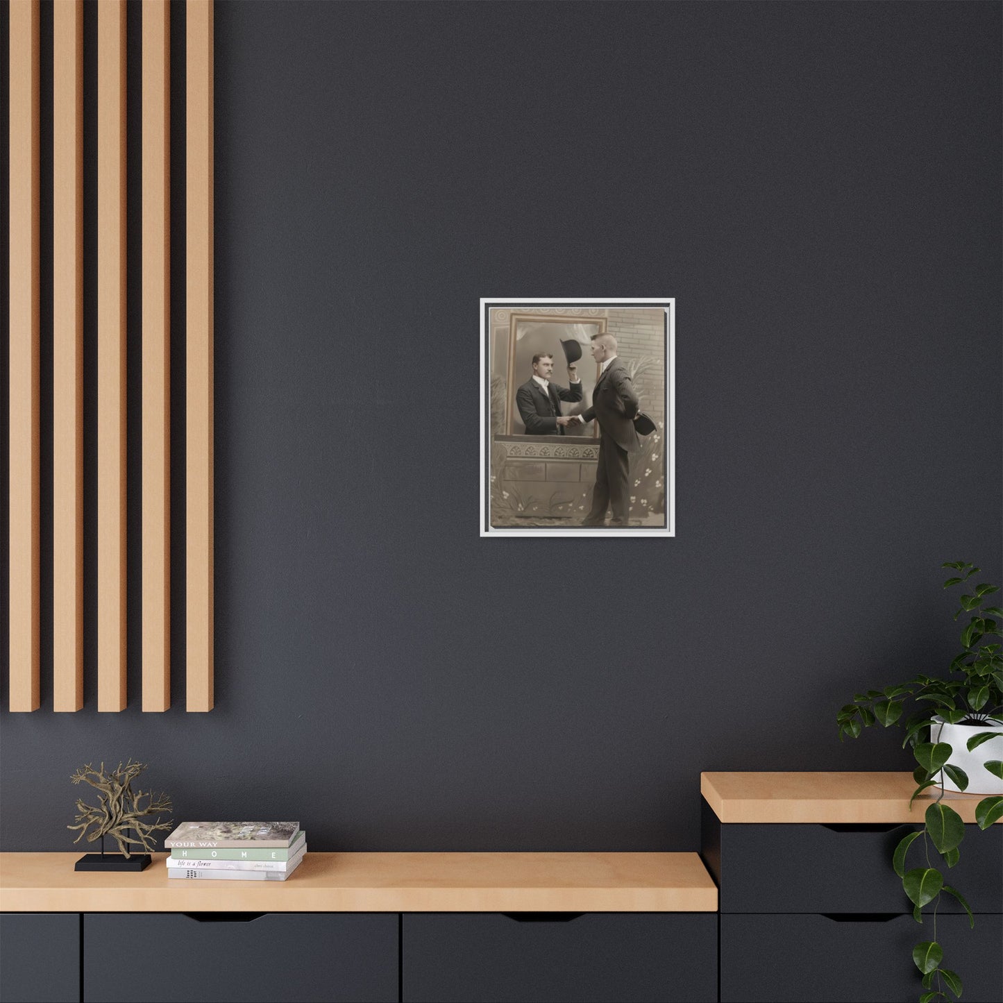 paire 079 | Framed Vintage Photo - Matte Canvas