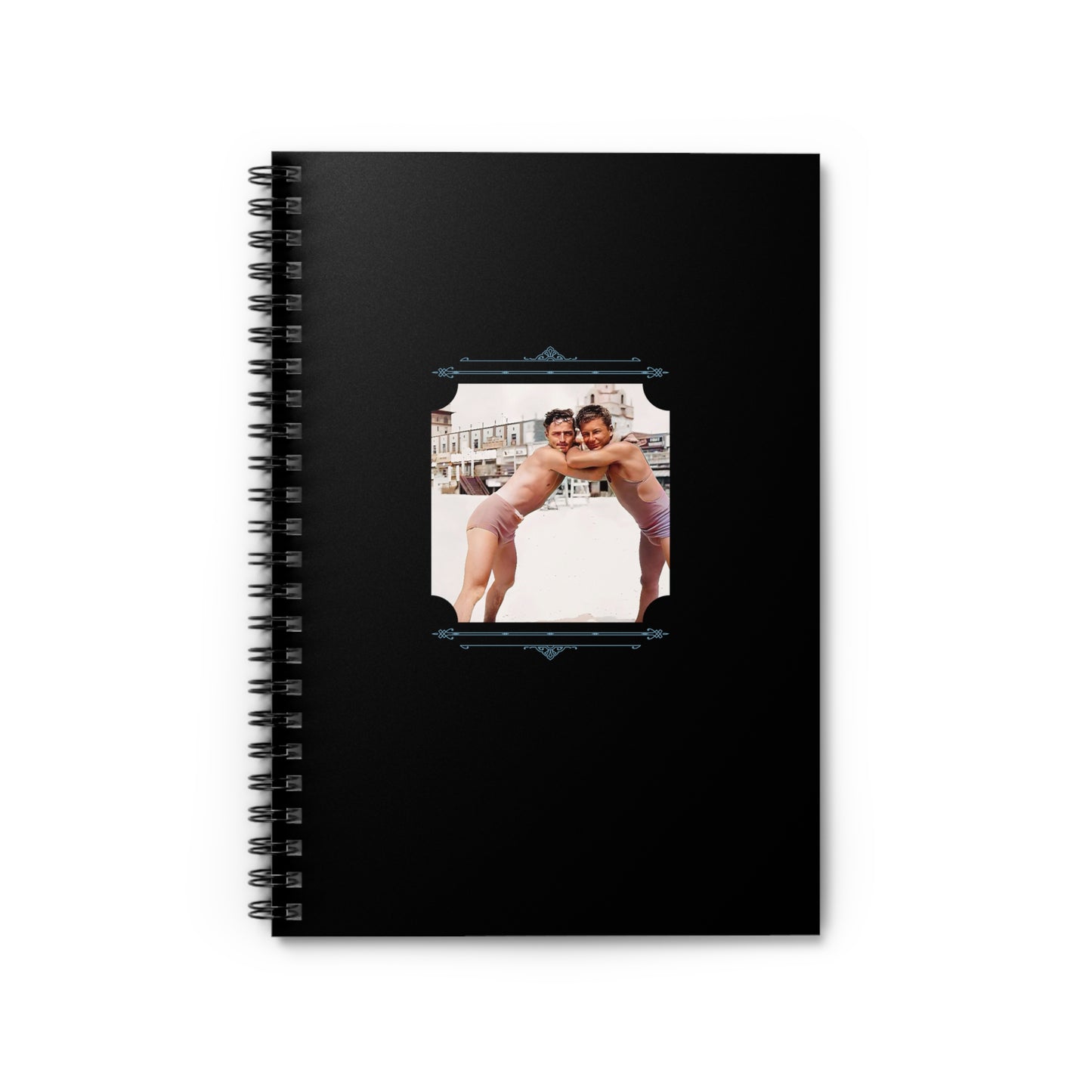 Vintage Photo - nager 014 | Spiral Notebook - Ruled Line