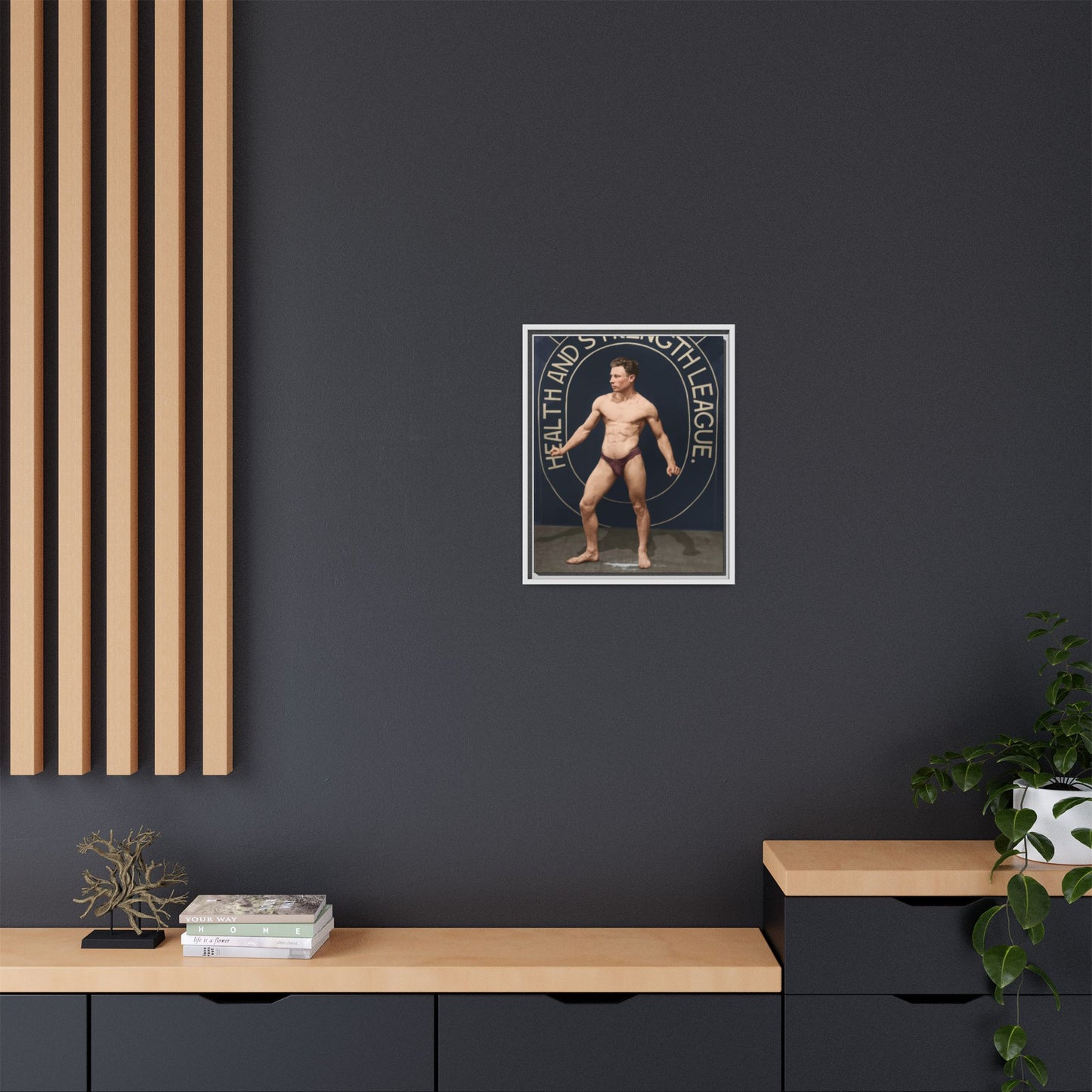 athlétisme 010 | Framed Vintage Photo - Matte Canvas