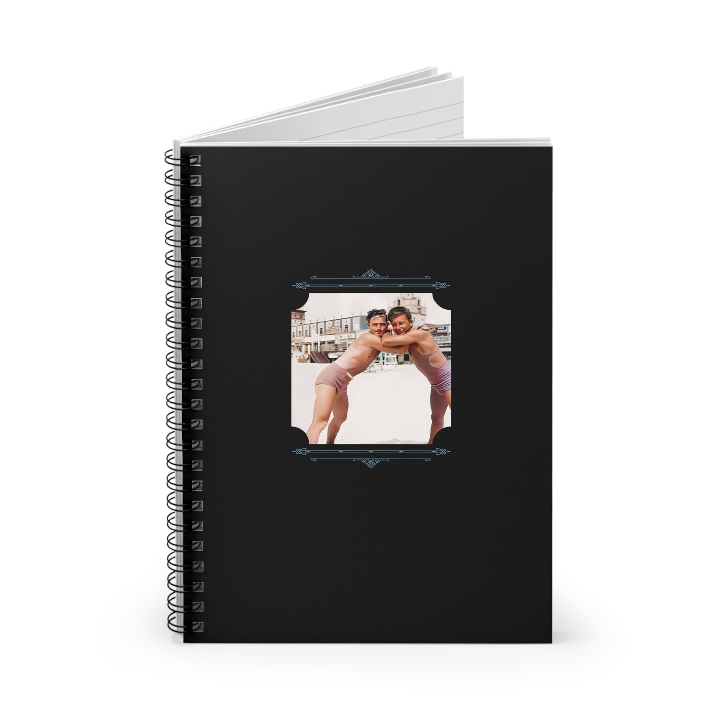Vintage Photo - nager 014 | Spiral Notebook - Ruled Line