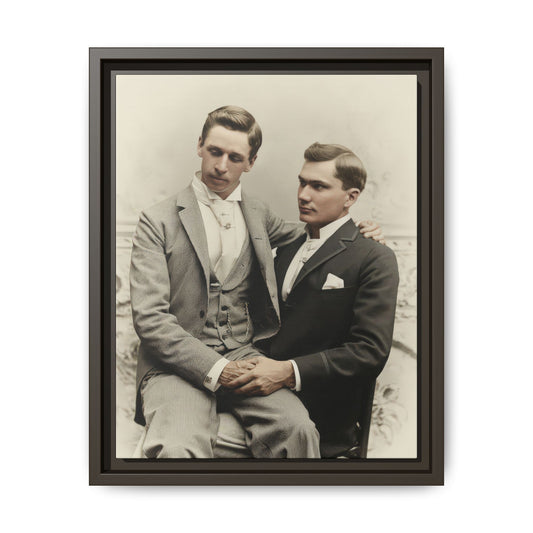 paire 063 | Framed Vintage Photo - Matte Canvas