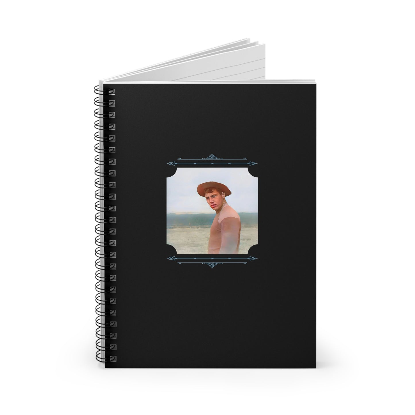 Vintage Photo - nager 022 | Spiral Notebook - Ruled Line