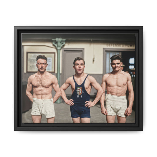 athlétisme 043 | Framed Vintage Photo - Matte Canvas