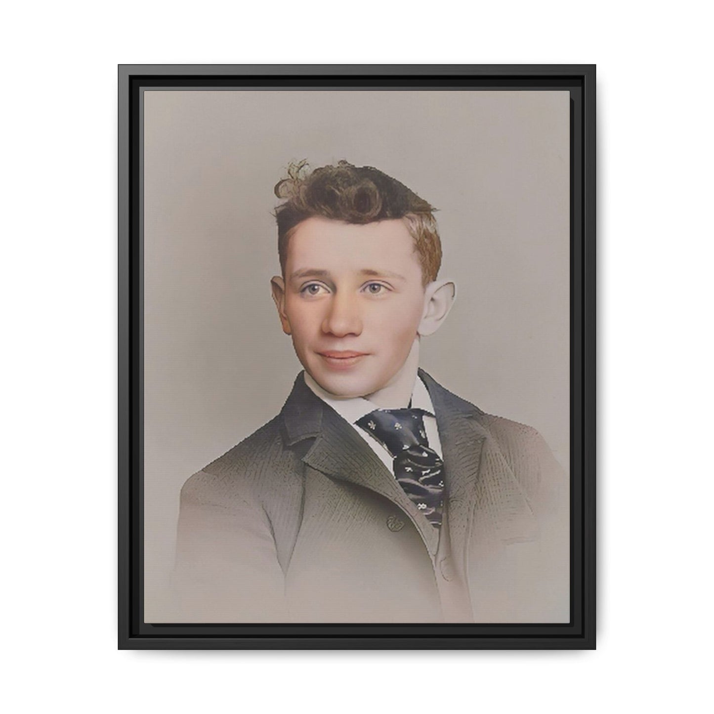 celibataire 038 | Framed Vintage Photo - Matte Canvas
