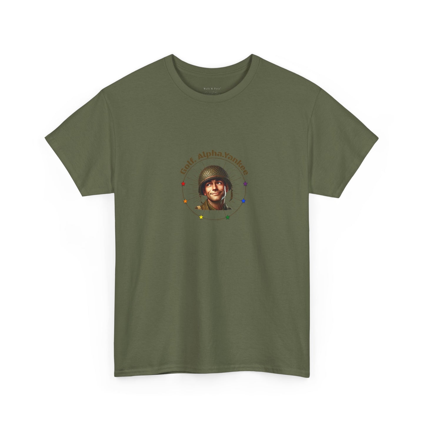 Proud Patriot - Golf. Alpha.Yankee | Pride T-Shirt Gay Vet Veteran USMC USN USA Vintage Enlisted