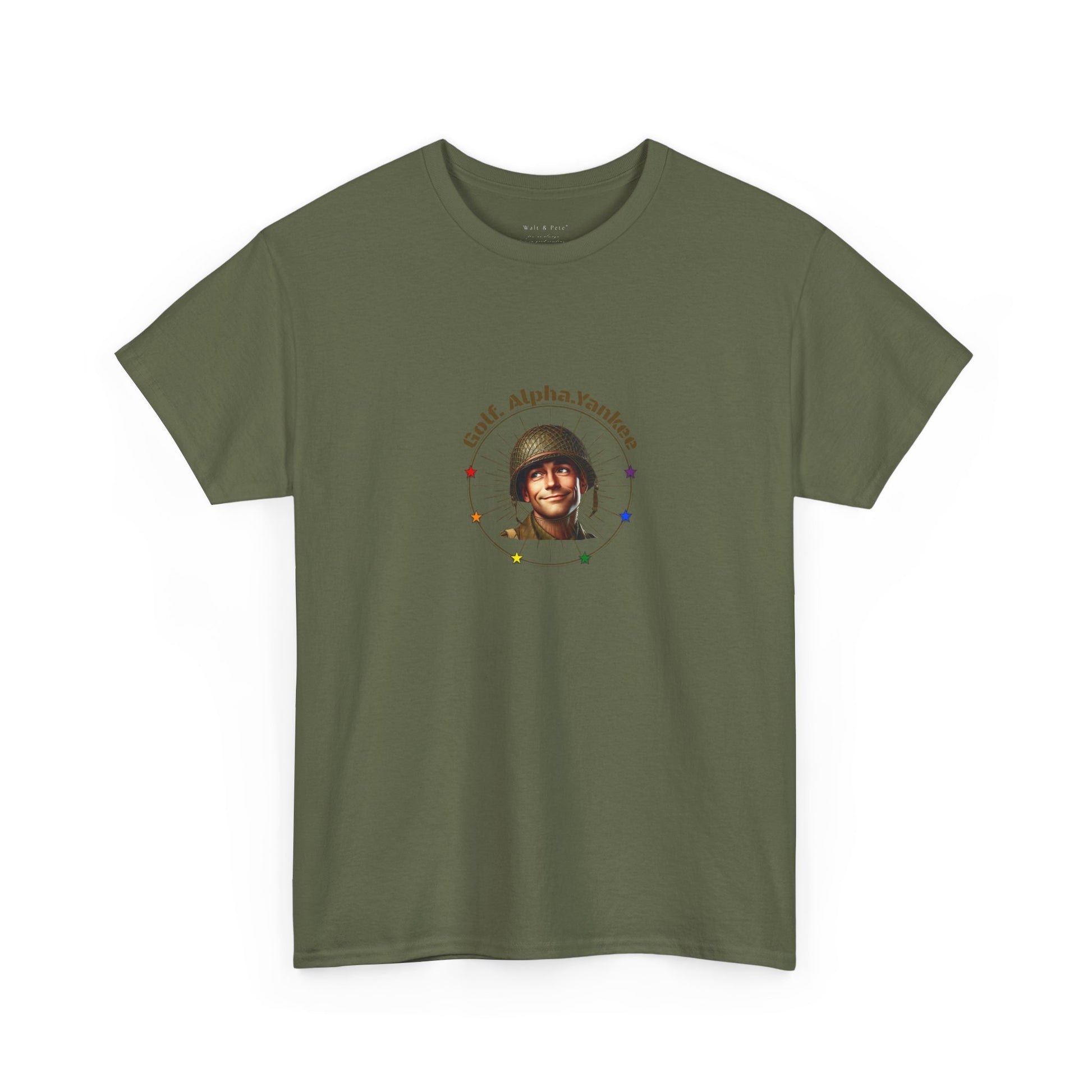 Proud Patriot - Golf. Alpha.Yankee | Pride T-Shirt Gay Vet Veteran USMC USN USA Vintage Enlisted