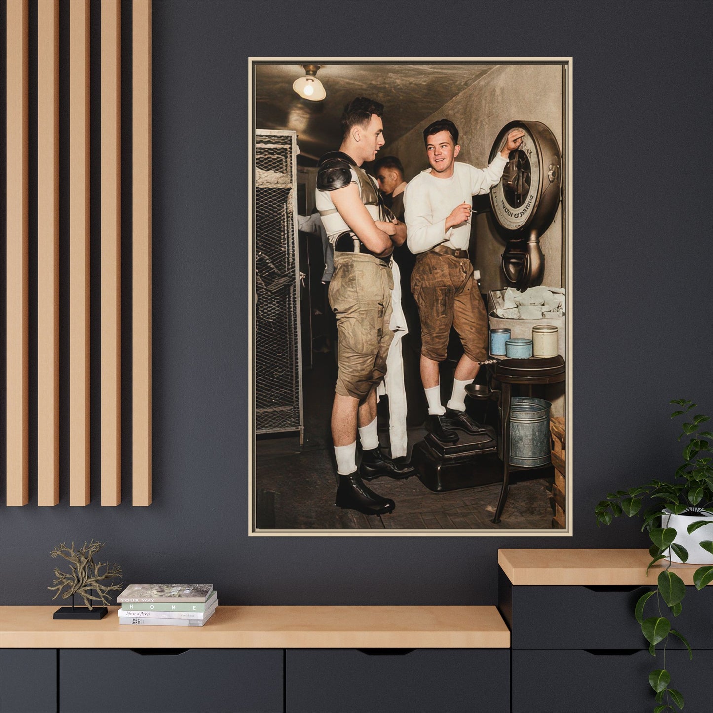 athlétisme 027 | Framed Vintage Photo - Matte Canvas