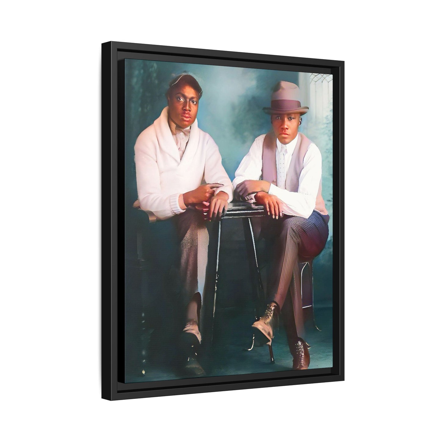 paire 047 | Framed Vintage Photo - Matte Canvas