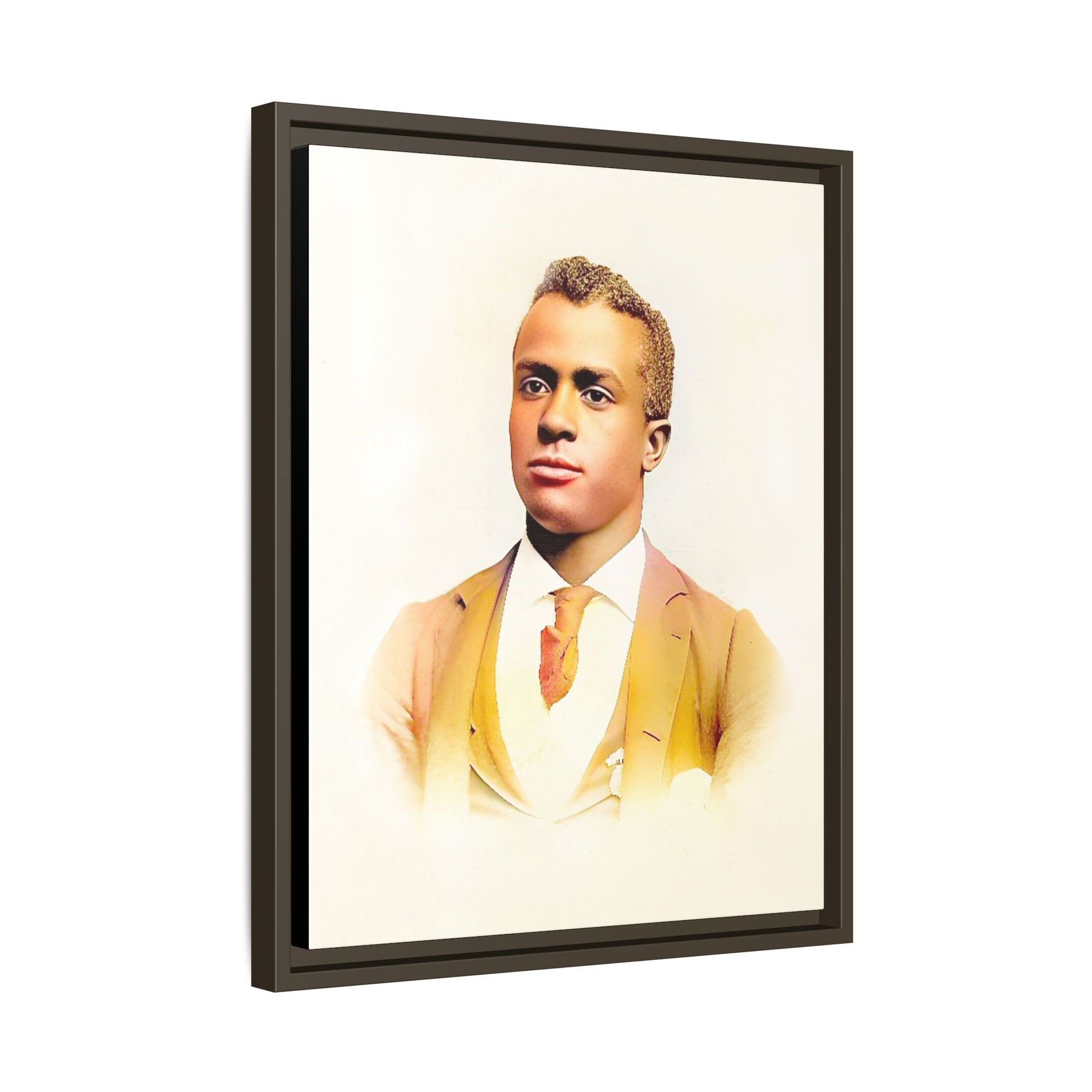 Vintage Gentleman Portrait | St. Louis Missouri | Classic Elegance Art | Framed Matte Canvas Print