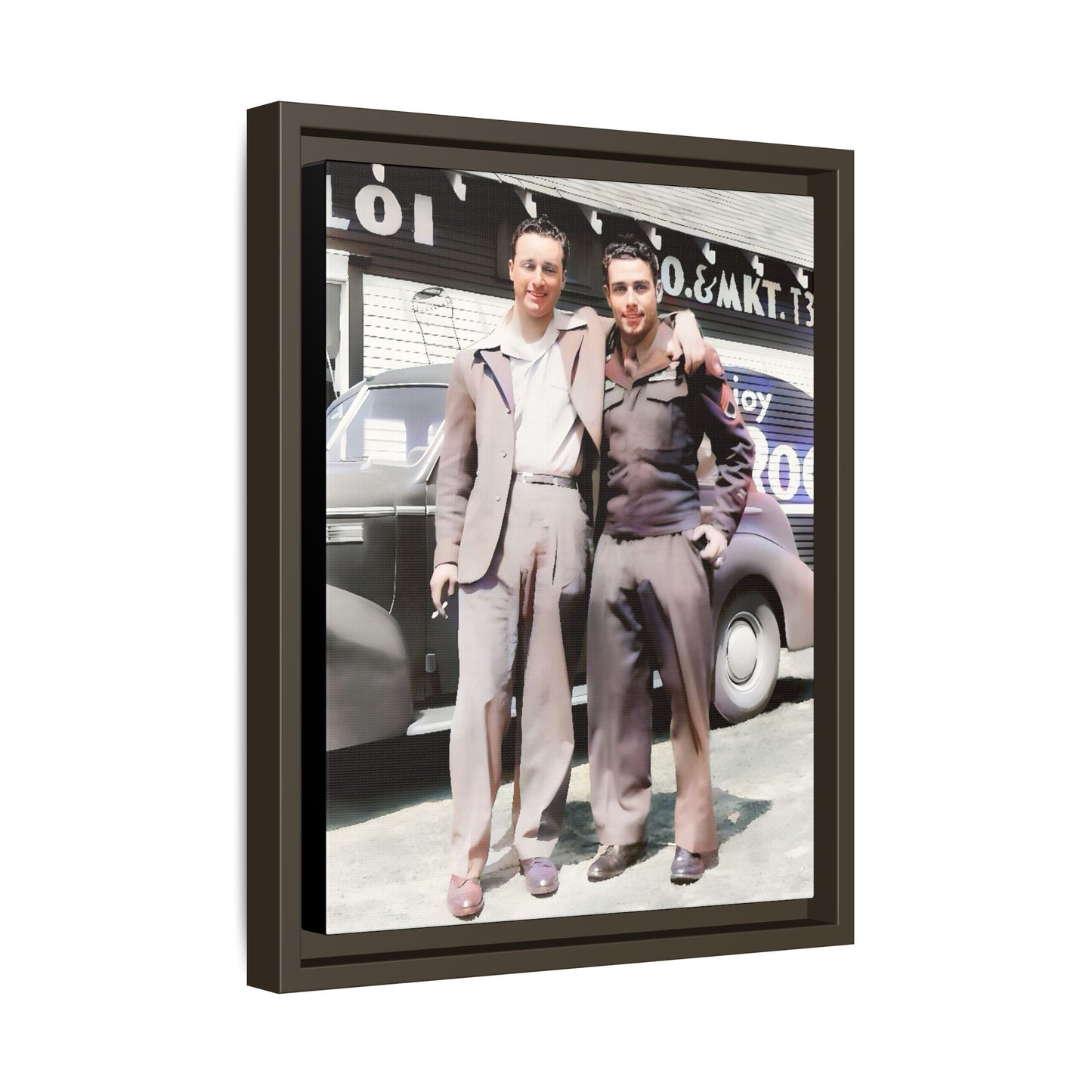 paire 068 | Framed Vintage Photo - Matte Canvas