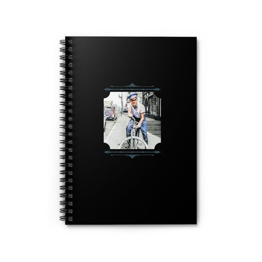Vintage Photo - celibataire 007 | Spiral Notebook - Ruled Line