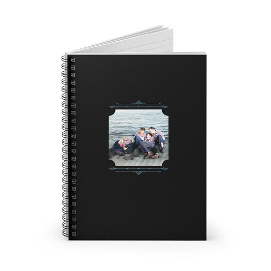 Vintage Photo - hommes 025 | Spiral Notebook - Ruled Line