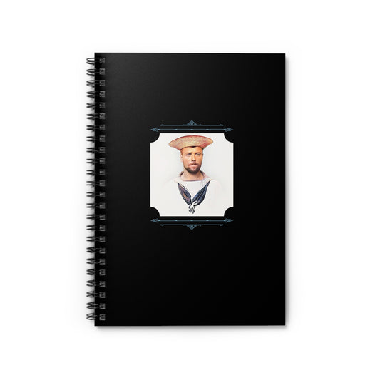 Vintage Photo - celibataire 020 | Spiral Notebook - Ruled Line