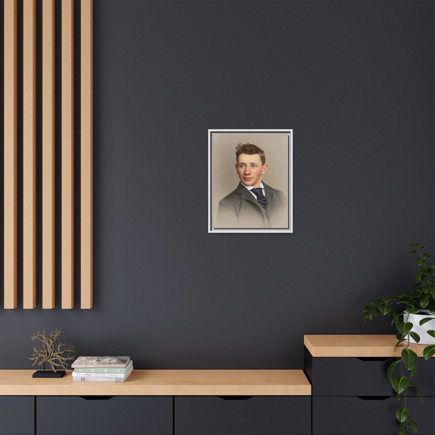 celibataire 038 | Framed Vintage Photo - Matte Canvas