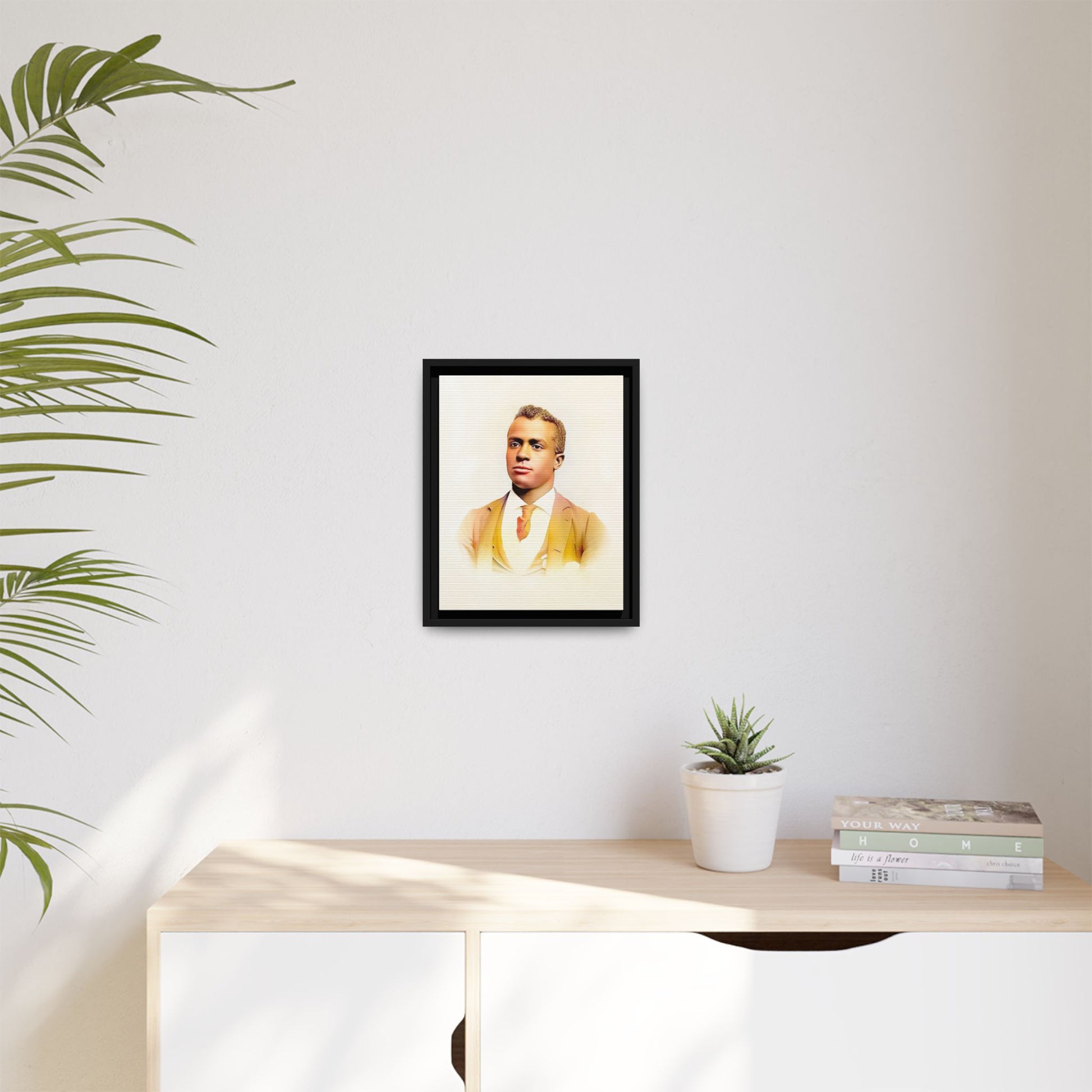 Vintage Gentleman Portrait | St. Louis Missouri | Classic Elegance Art | Framed Matte Canvas Print