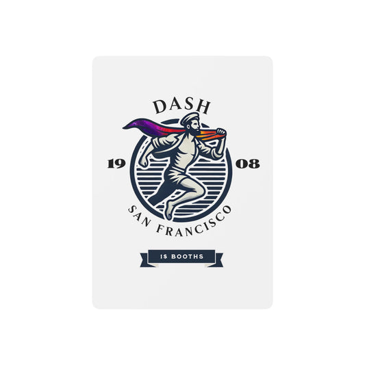 Vintage-style poker cards featuring The Dash, a historic 1908 San Francisco gay bar, celebrating LGBTQ+ heritage.