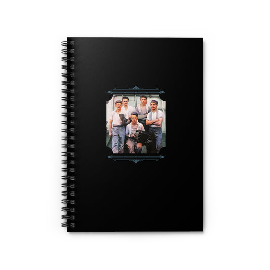 Vintage Photo - hommes 002 | Spiral Notebook - Ruled Line