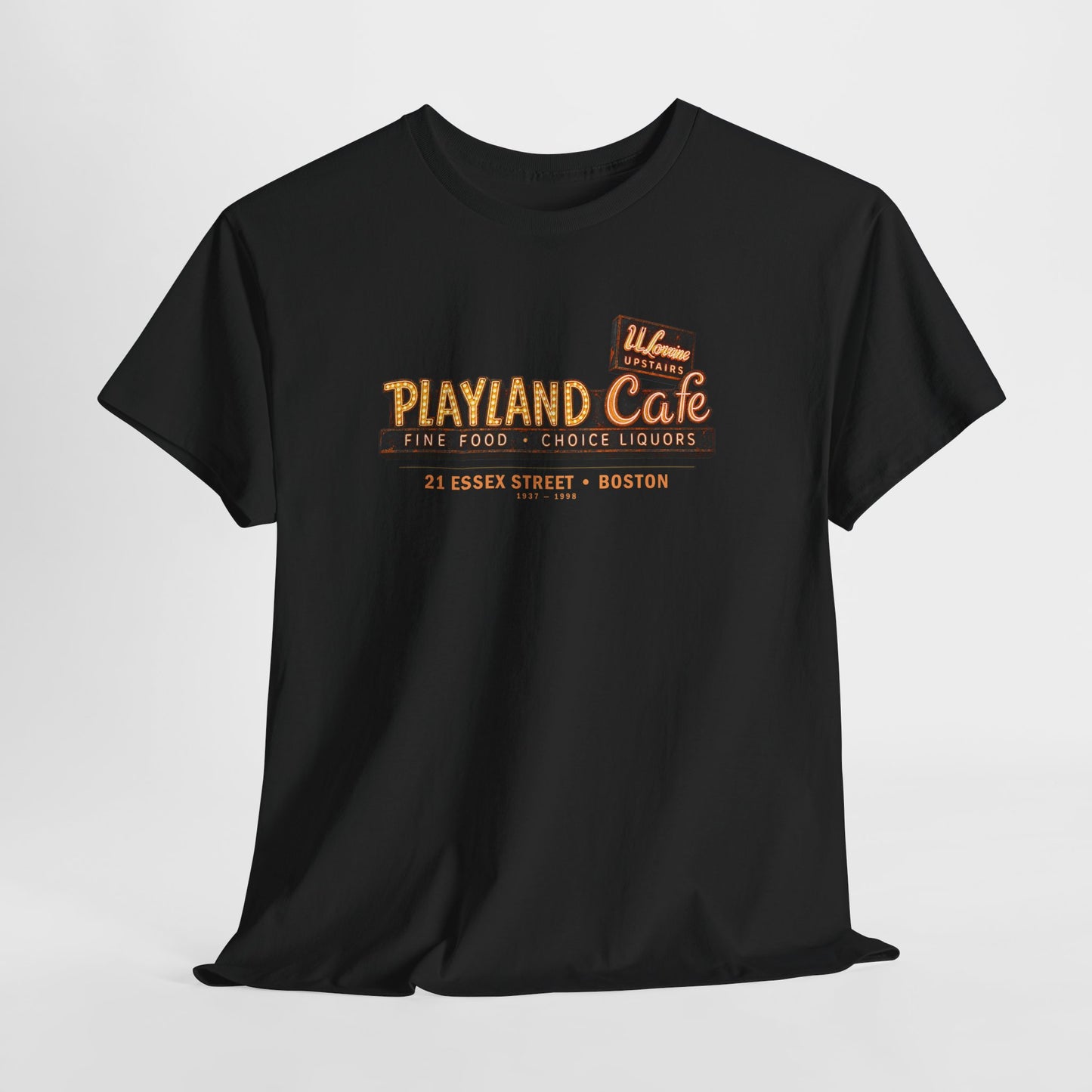 Playland Café Boston 1937–1998 Graphic T-Shirt | Historic LGBTQ Bar Tribute Tee