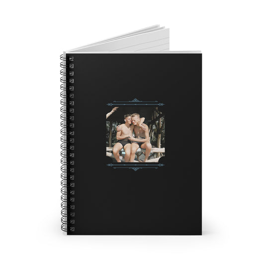 Vintage Photo - nager 011 | Spiral Notebook - Ruled Line