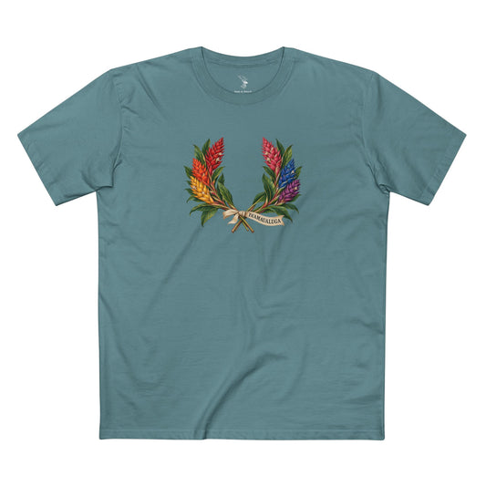 Samoan Teuila Pride T-Shirt | FAʻAMAUALUGA Laurel Wreath Tee