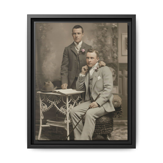 paire 054 | Framed Vintage Photo - Matte Canvas