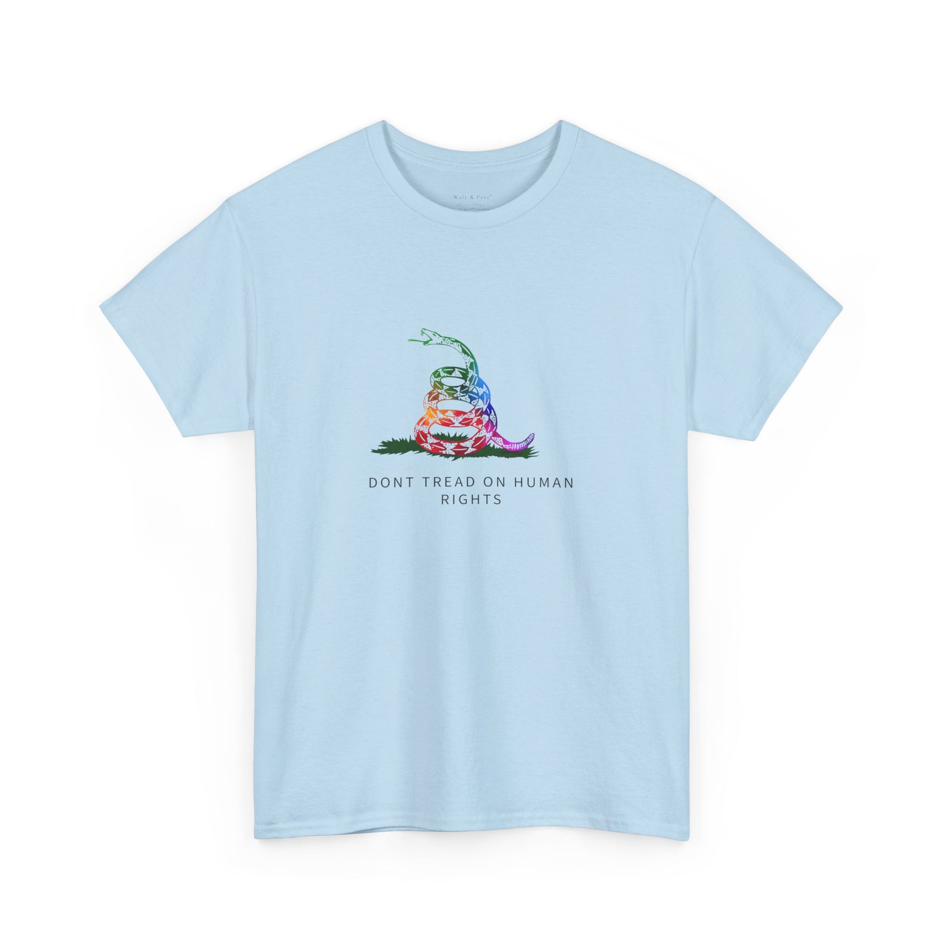 DONT TREAD Me | ON HUMAN RIGHTS | Graphic T-shirt LGBTQ Queer Gay Protest Rally Pride Gadsden flag