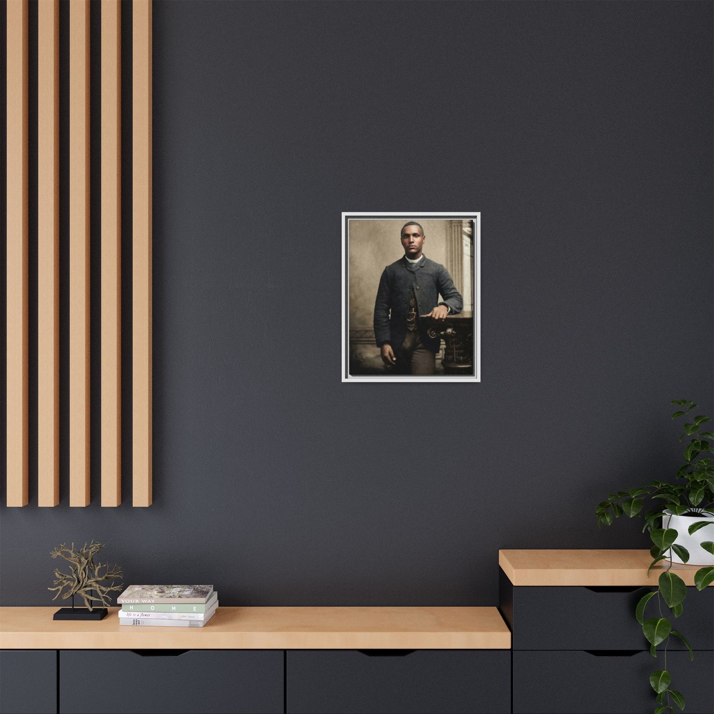 celibataire 036 | Framed Vintage Photo - Matte Canvas