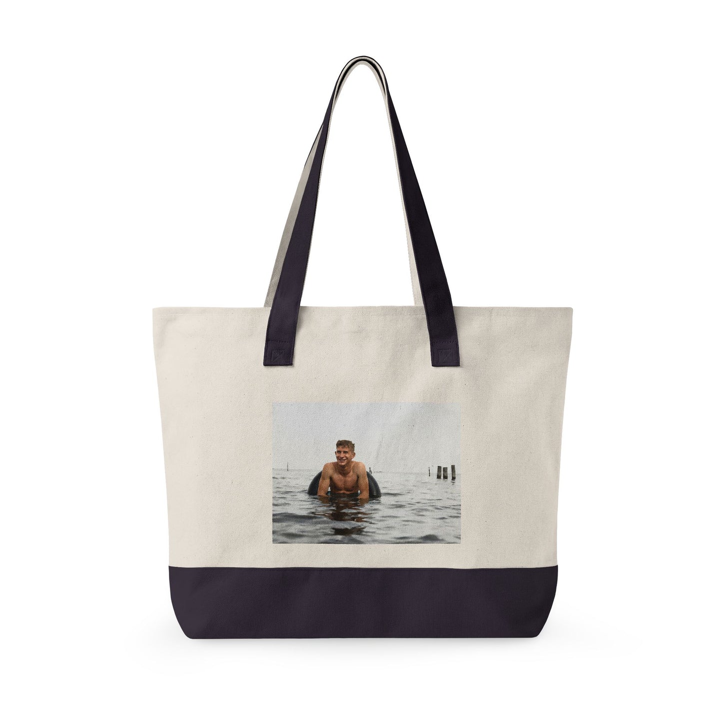 Beach Day Zippered Canvas Tote | nager 034