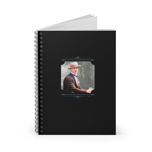 Vintage Photo - celibataire 004 | Spiral Notebook - Ruled Line