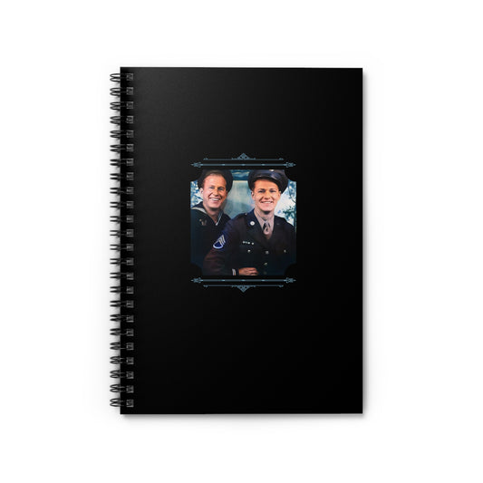 WWII Gay Couple Notebook | Army & Navy Romance | LGBTQ+ Vintage Photo Journal | Spiral Ruled