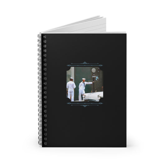 Vintage Photo - hommes 012 | Spiral Notebook - Ruled Line