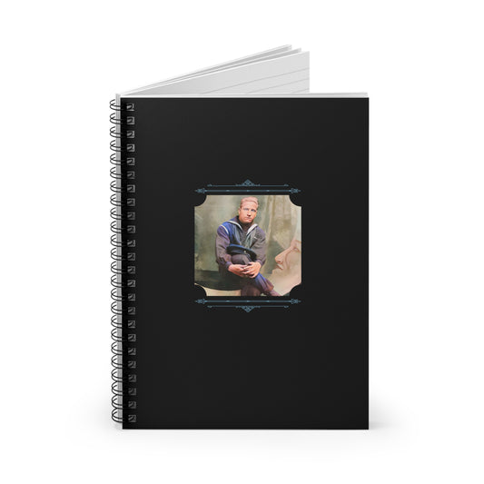 Vintage Photo - celibataire 016 | Spiral Notebook - Ruled Line