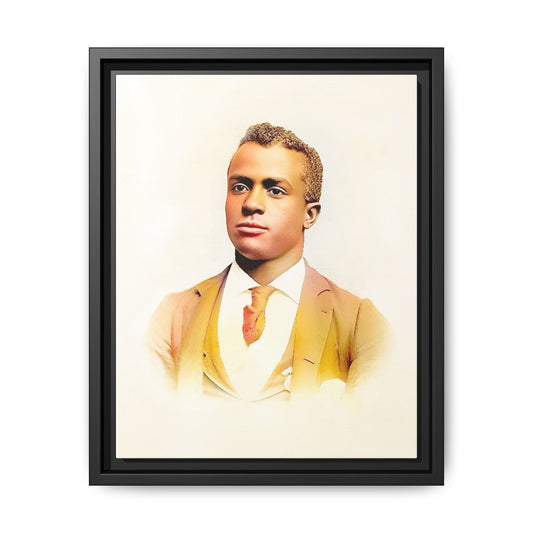 Vintage Gentleman Portrait | St. Louis Missouri | Classic Elegance Art | Framed Matte Canvas Print