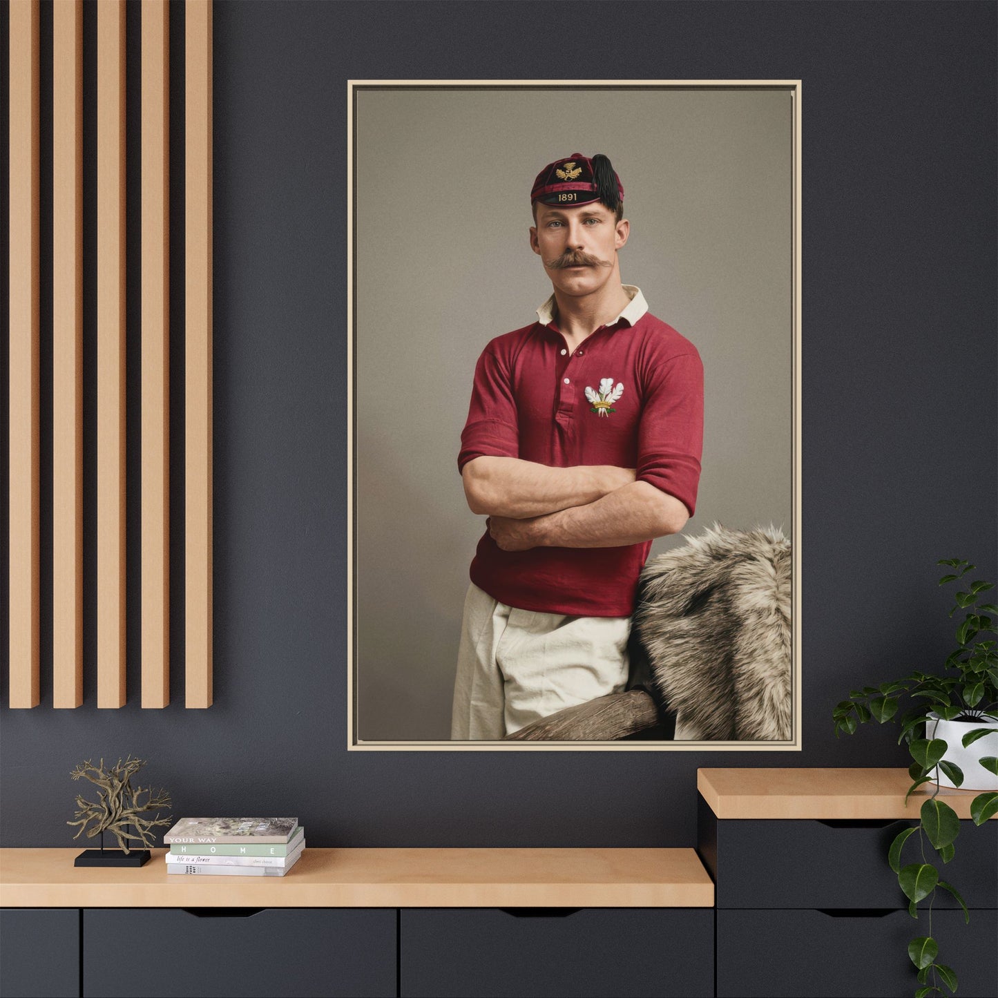 athlétisme 021 | Framed Vintage Photo - Matte Canvas