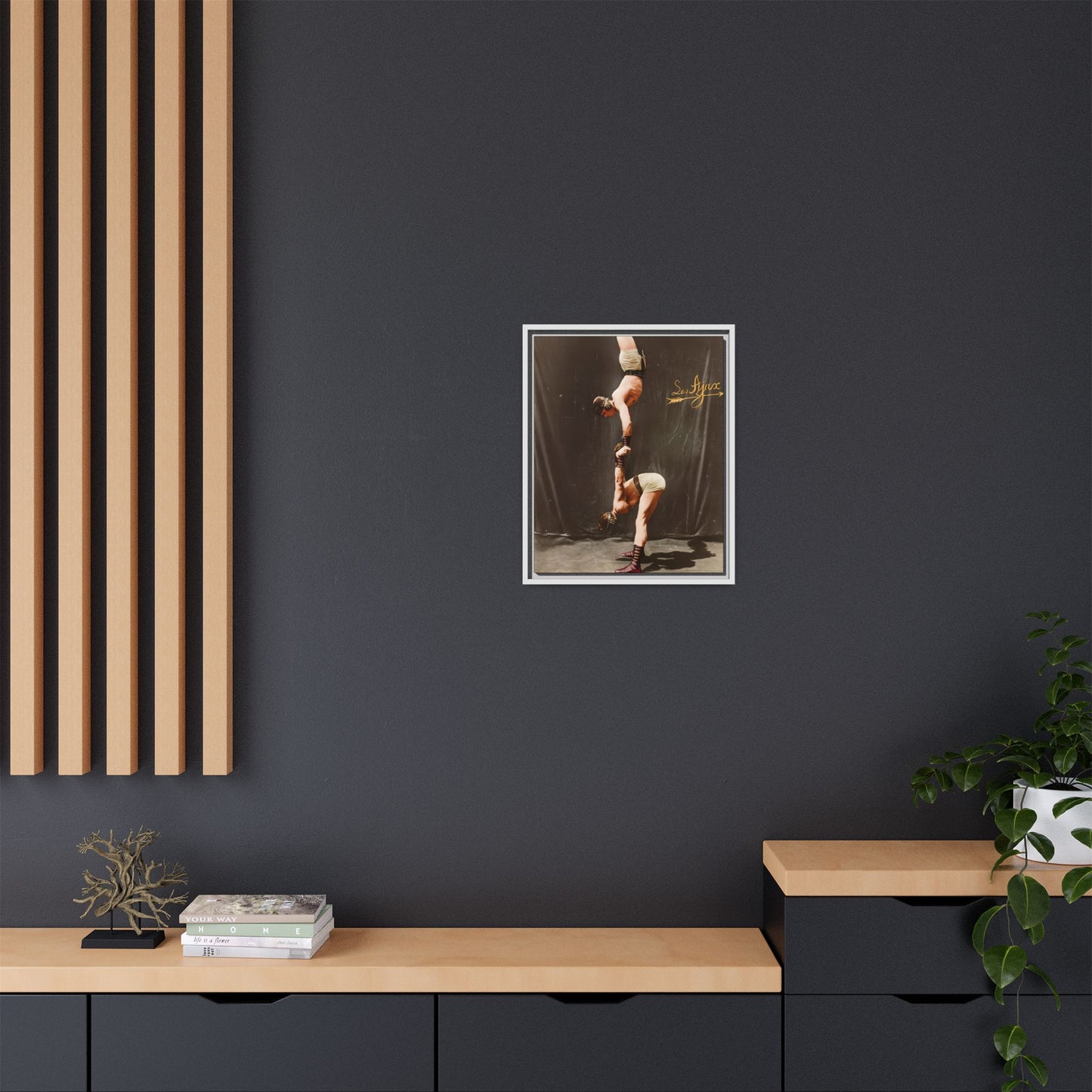 athlétisme 014 | Framed Vintage Photo - Matte Canvas