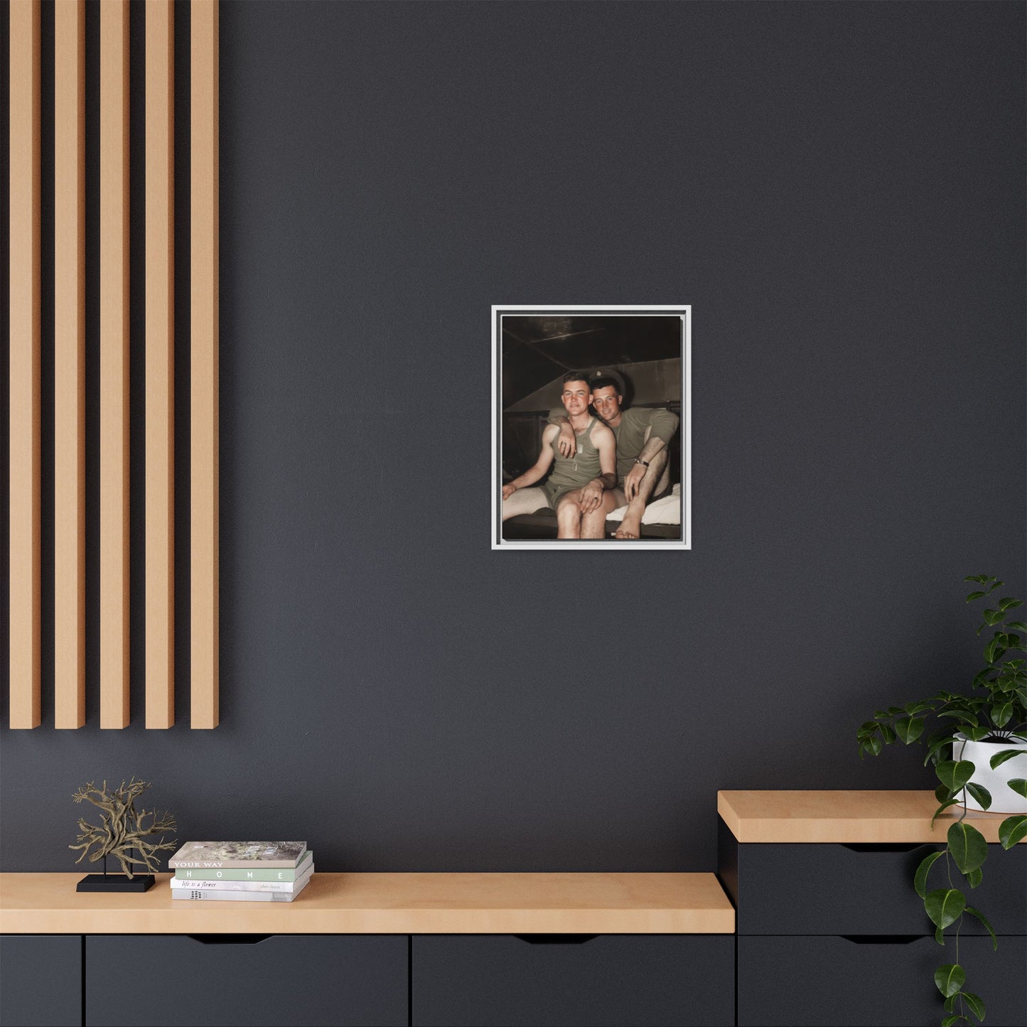 paire 040 | Framed Vintage Photo - Matte Canvas