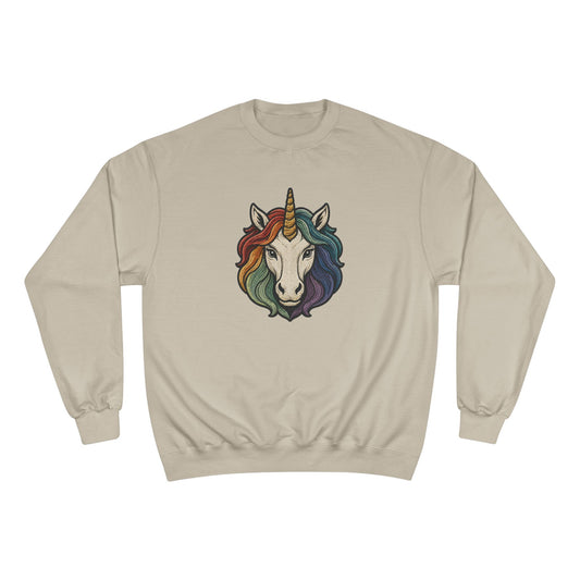 Champion | Rainbow Riders Muted Pride Unicorn Crewneck Sweatshirt