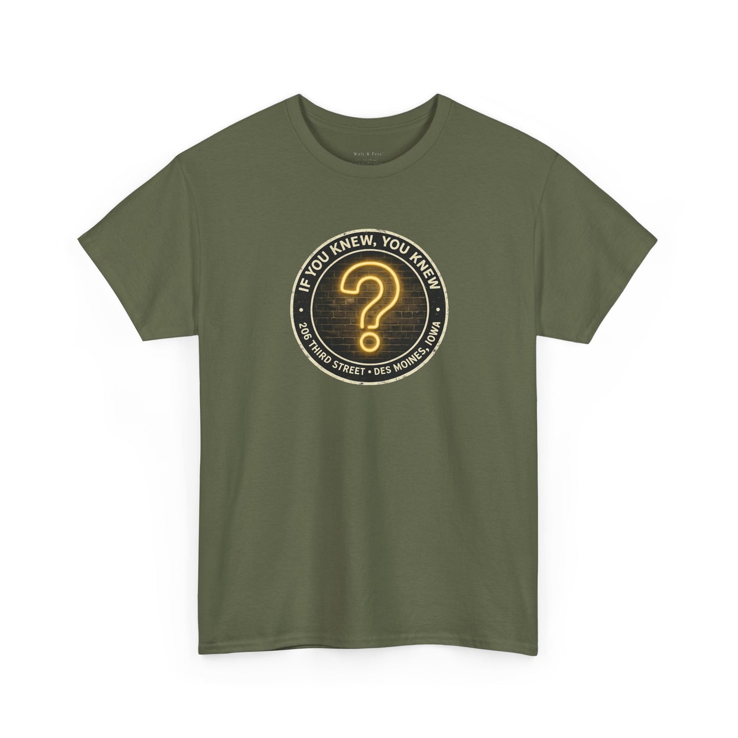 The Question Mark | Historic Des Moines, Iowa Gay Bar T-Shirt