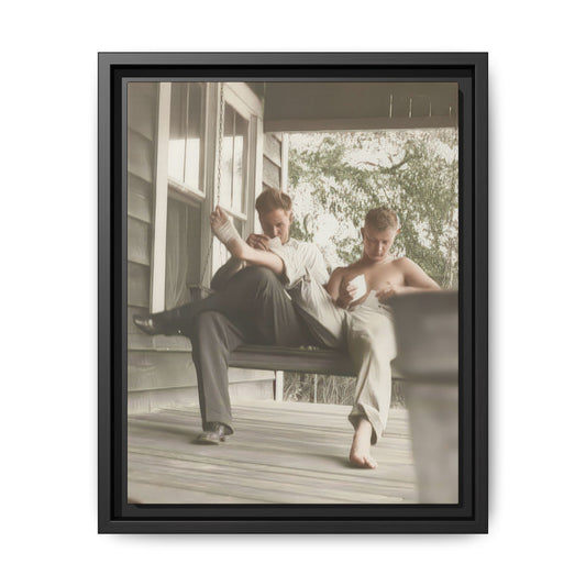 paire 051 | Framed Vintage Photo - Matte Canvas