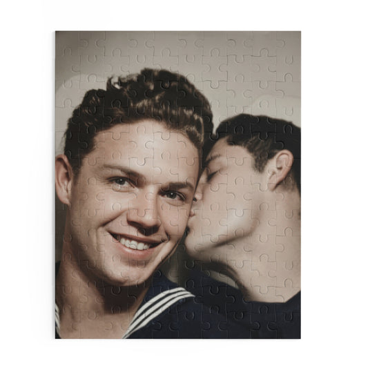 Photobooth Sailor Companions | Restored Historical Jigsaw Puzzle | paire 035