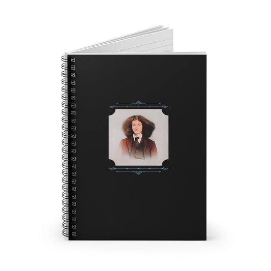 Vintage Photo - celibataire 033 | Spiral Notebook - Ruled Line