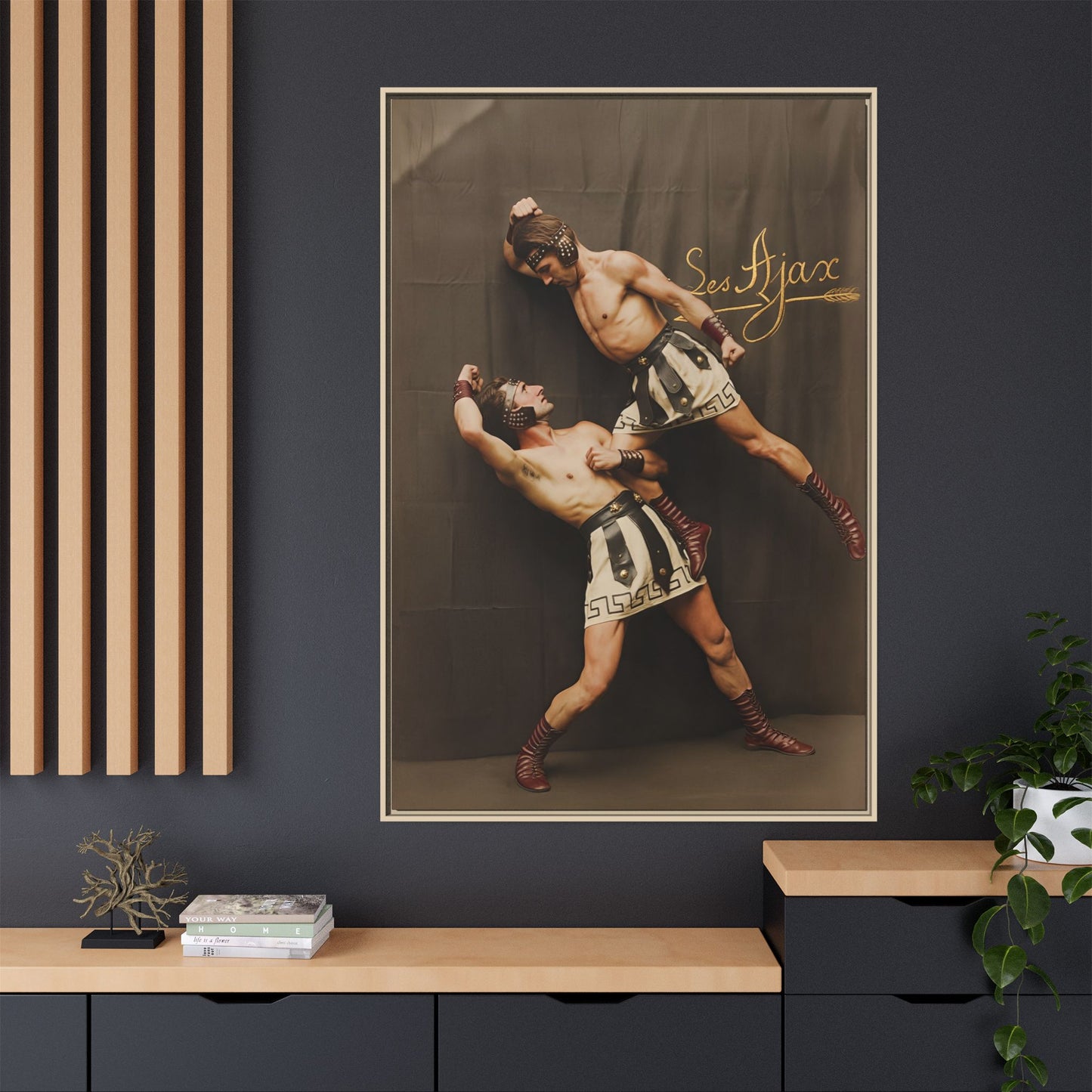 athlétisme 015 | Framed Vintage Photo - Matte Canvas