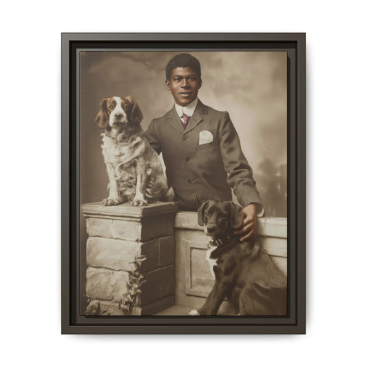 celibataire 009 | Framed Vintage Photo - Matte Canvas