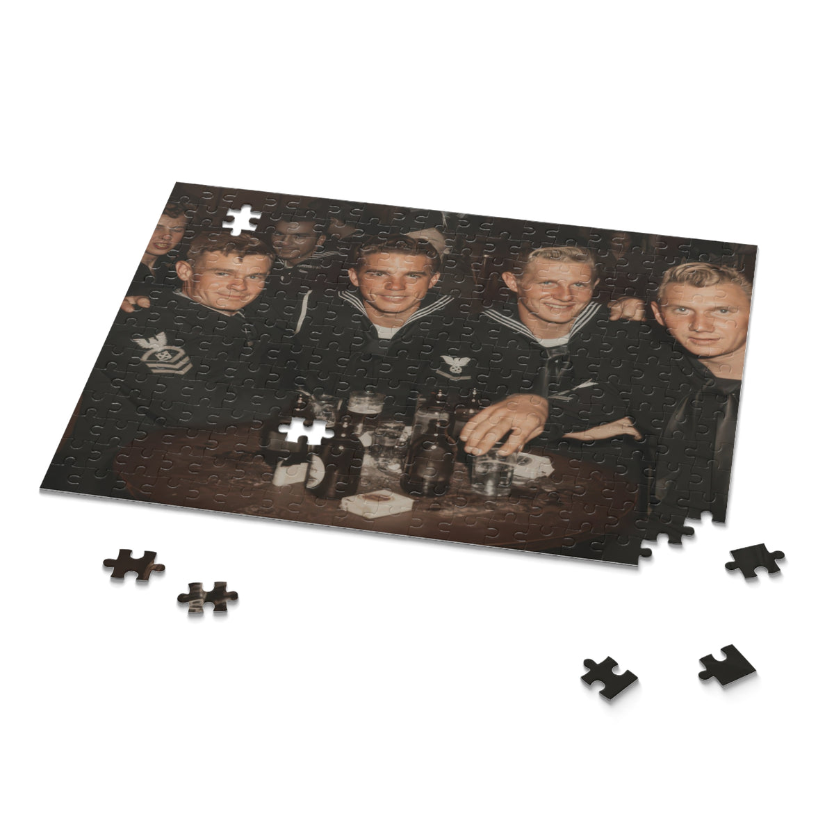 Four Sailors at the Table Jigsaw Puzzle | LGBTQ+ Heritage | hommes 007