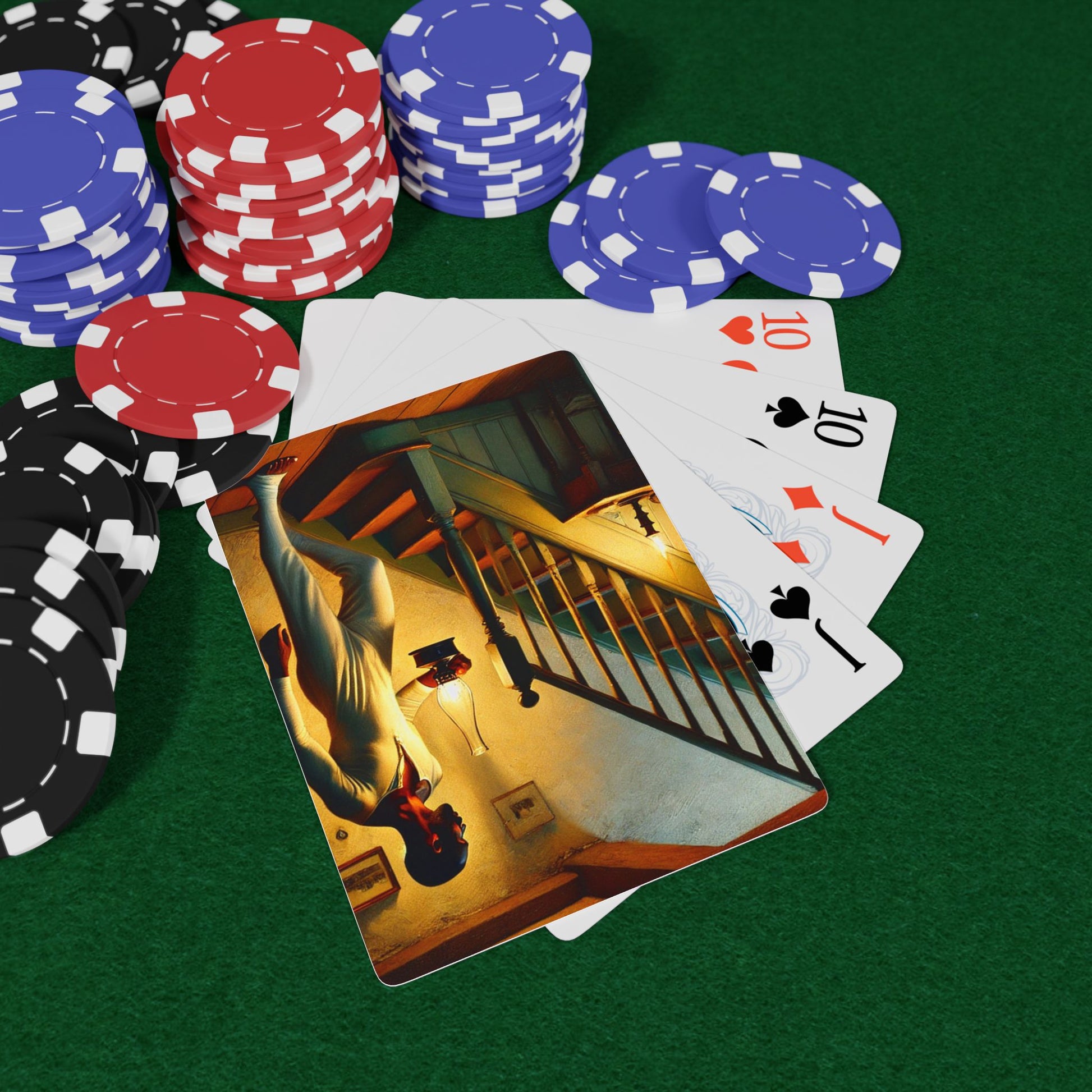 A striking tribute to African American LGBTQ+ history, this vintage-style poker deck captures resilience, identity, and quiet strength in a haunting, cinematic moment. Black Love