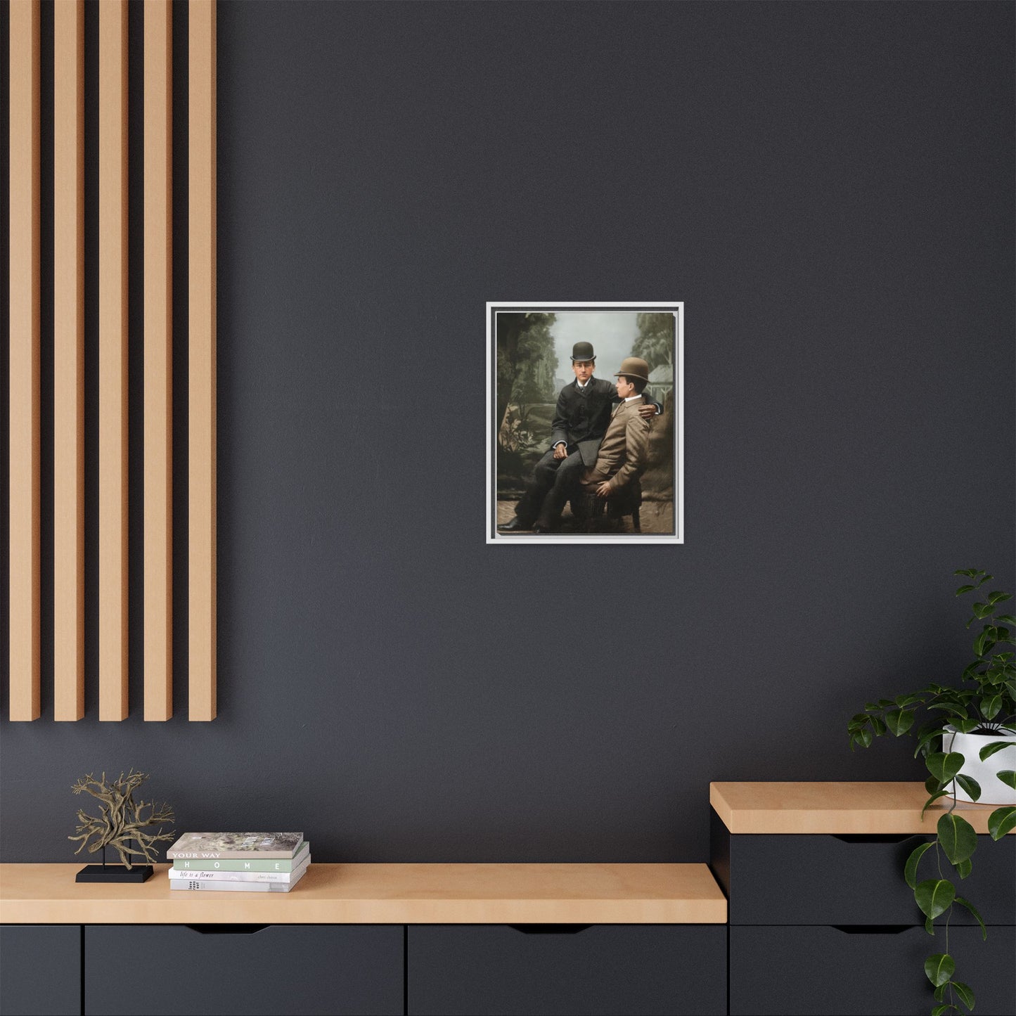 paire 027 | Framed Vintage Photo - Matte Canvas