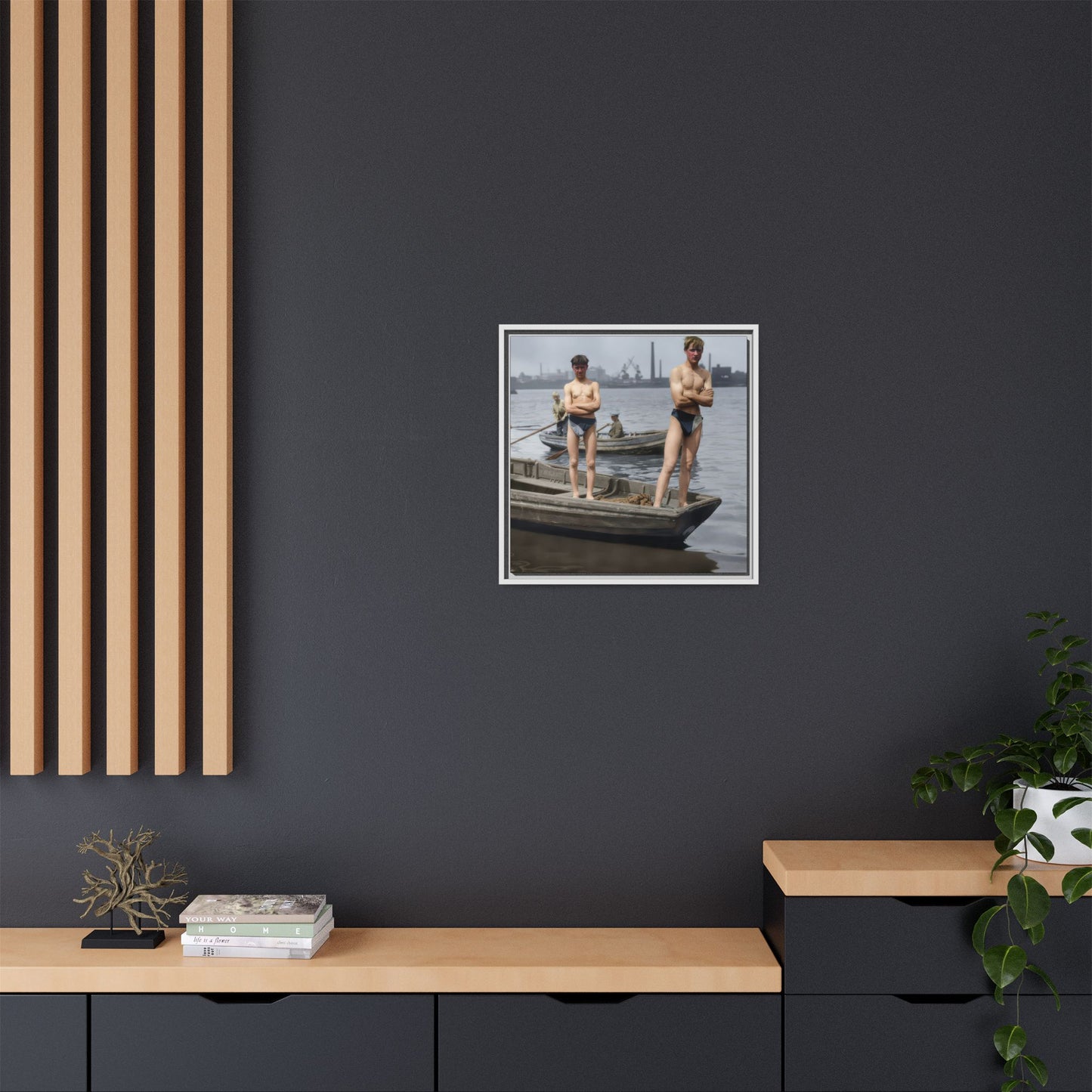 nager 050 | Framed Vintage Photo - Matte Canvas