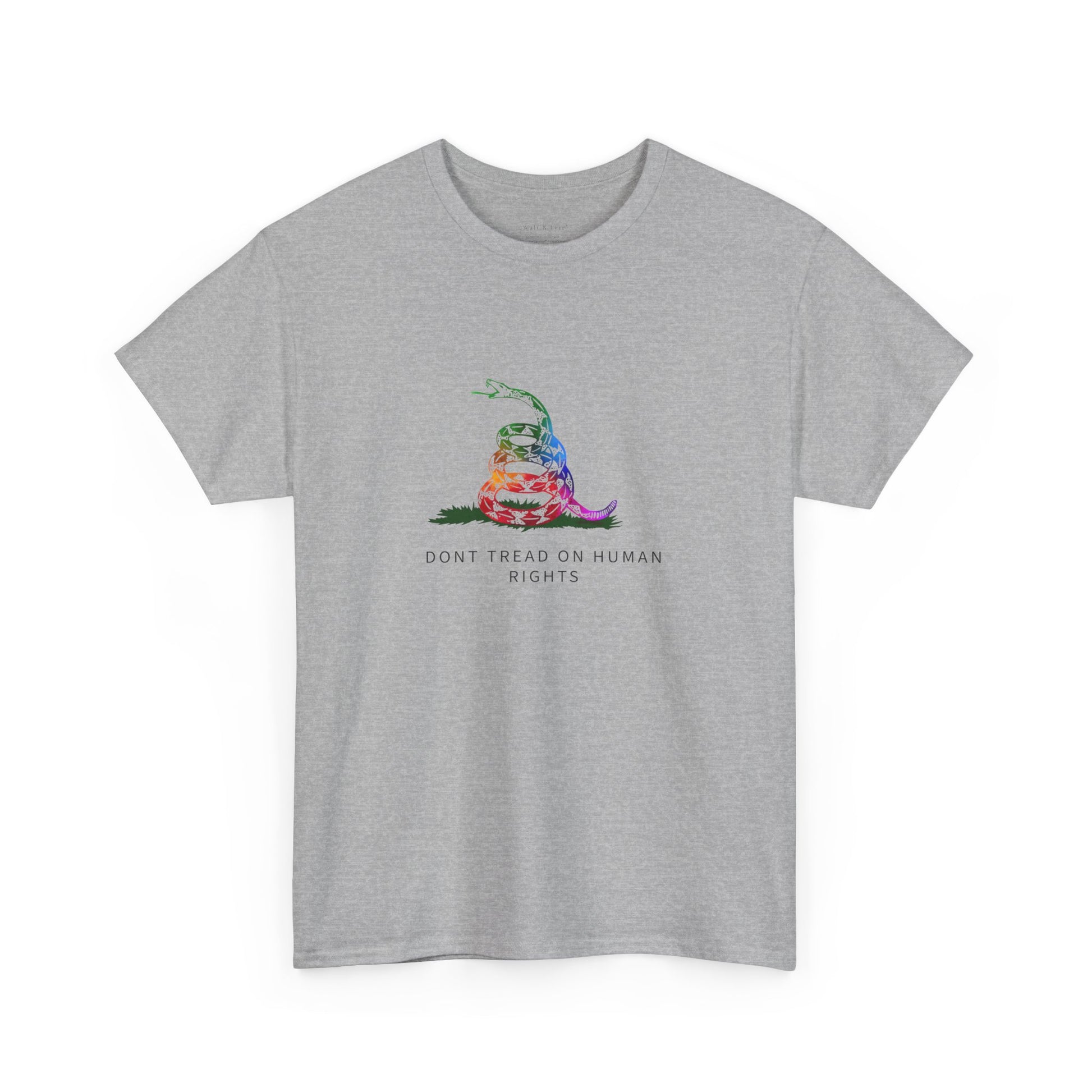 DONT TREAD Me | ON HUMAN RIGHTS | Graphic T-shirt LGBTQ Queer Gay Protest Rally Pride Gadsden flag
