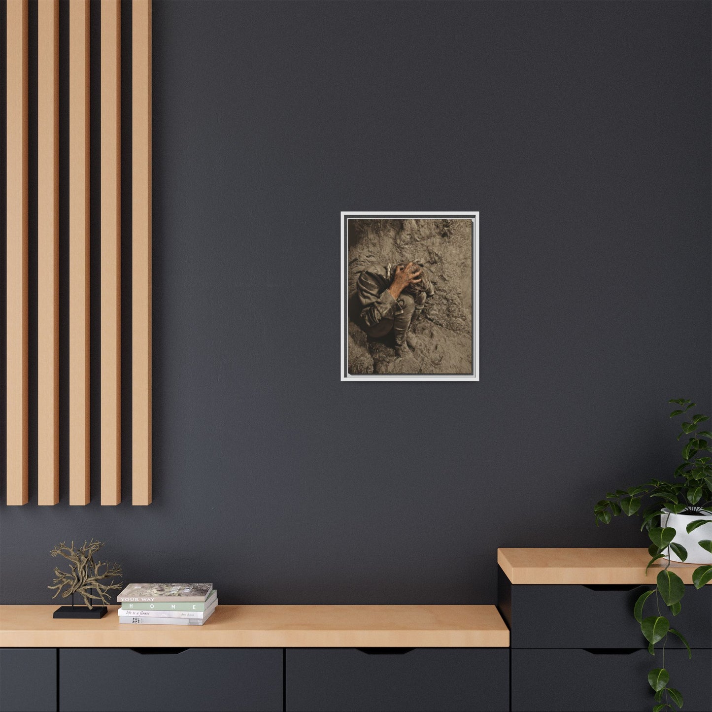 celibataire 040 | Framed Vintage Photo - Matte Canvas