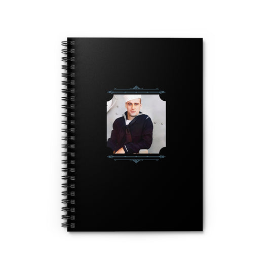 Vintage Photo - celibataire 023 | Spiral Notebook - Ruled Line